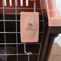 R Other love Brown Pet Carrier Kennels for Household Pets Secure Travel Kennels for Cats and Dogs