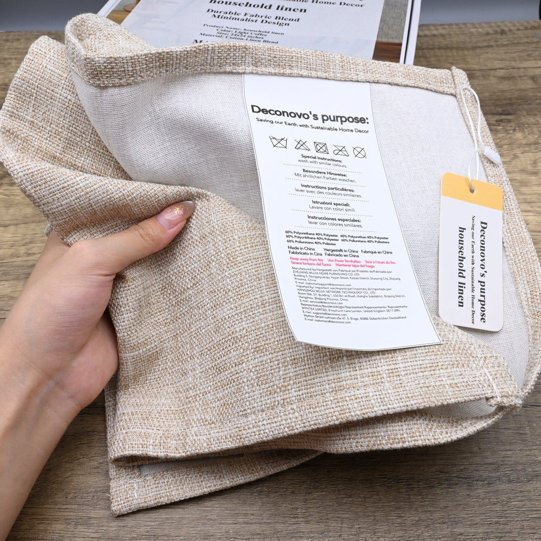 Deconovo's purpose: Saving our Earth with Sustainable Home Decor Premium Household Linen Collection Modern Minimalist Blend Table Covers Elegant Dining Room Essentials