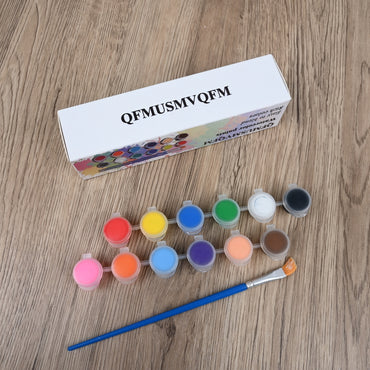 QFMUSMVQFM Professional Watercolor Paints Set 12 Color Artist Grade Watercolor Paints with High Pigment Concentration