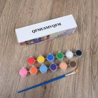 QFMUSMVQFM Professional Watercolor Paints Set 12 Color Artist Grade Watercolor Paints with High Pigment Concentration