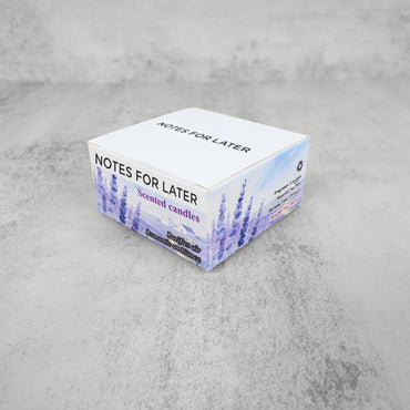 NOTES FOR LATER Violet King Scented Soy Candle with Dried Petals Aromatherapy Candle for Home, Gifting & Air Purification