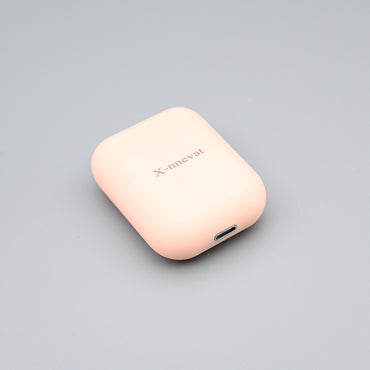 X-nnevat i12 Bluetooth Earbuds - Stylish Pink Wireless Earbuds with Long Battery Life and Impressive Range