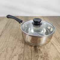 CHACHO High-Quality Stainless Steel Cooking Pot – Durable Construction & Modern Design, 6.2 Inches, Silver