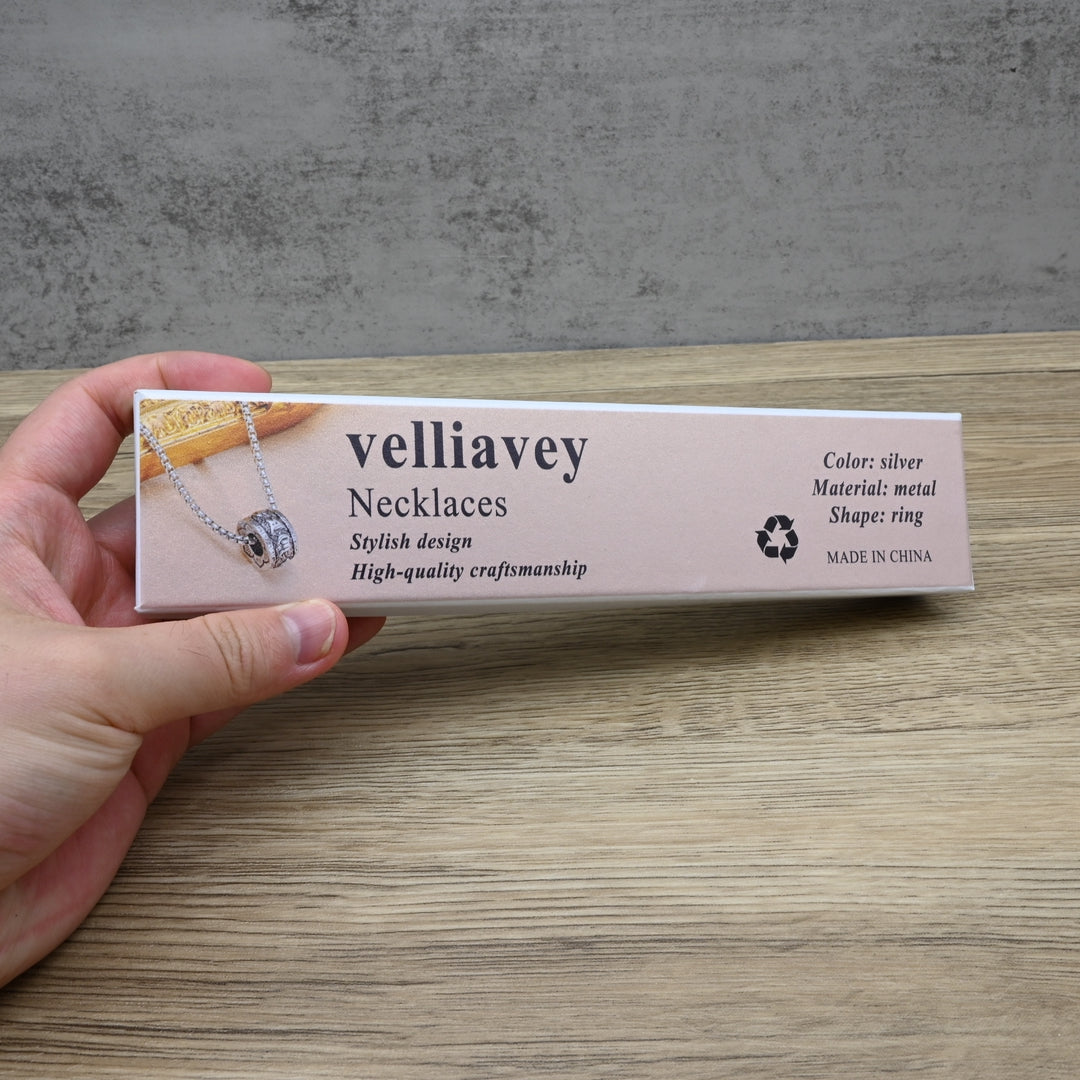 velliavey Sterling Silver Flower Necklaces Round Pendant Elegant Chain Necklaces for Women