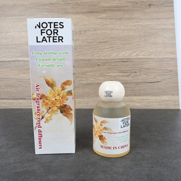 NOTES FOR LATER Gardenia Scented Reed Diffuser Yellow Flameless Home & Car Air Fragrance Diffuser