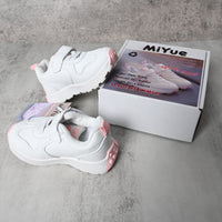 MiYue Children's Lightweight Athletic Shoes Breathable Flexible Sports Sneakers for Kids