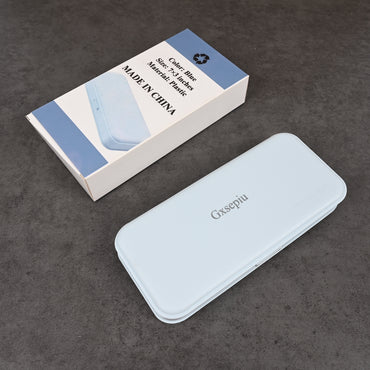 Gxsepiu Light Blue Pencil Case Durable & Stylish Stationery Box for School, Office