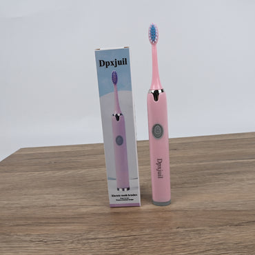 Dpxjuil Pink Waterproof Sonic Electric Toothbrushes Advanced Cleaning Electric Toothbrushes with Multiple Modes