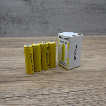 PHMMON Premium AA Rechargeable Batteries: High Capacity 2800mAh Lithium-Ion Batteries Pack