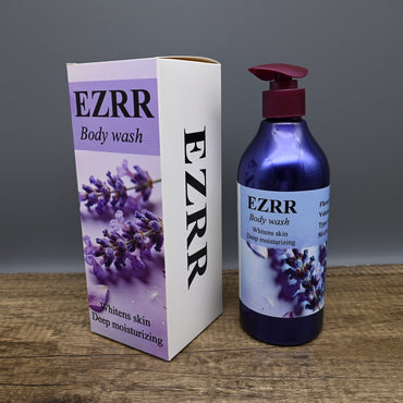 EZRR Body Wash Lavender Scented Moisturizing Shower Gel for Men and Women with Long Lasting Fragrance