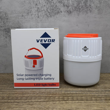 VEVOR Portable Utility Lights Solar LED Camping Bulb Light Triple Battery Voice and Remote Control