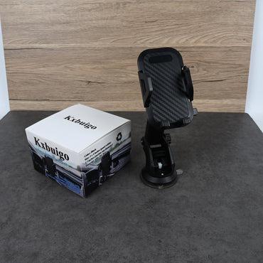 Kxbuigo Universal Car Phone Mount Strong Suction Windshield & Dashboard Smartphone Holder