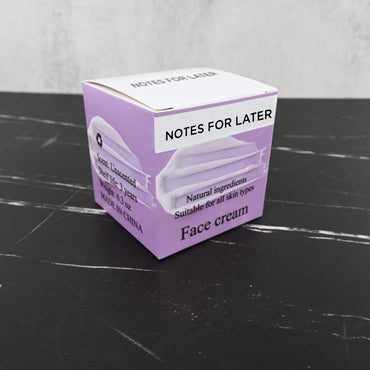 NOTES FOR LATER Premium Face Cream Intense Hydrating Moisturizing Cream for All Skin Types