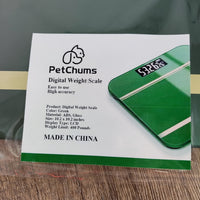 PetChums Digital Weighing Scale with High Precision Sensors - User-Friendly Green Design