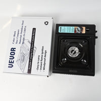 VEVOR Portable Camping Gas Stove Cassette Burner Compact Lightweight Automatic Ignition Stainless Steel for Outdoor Cooking