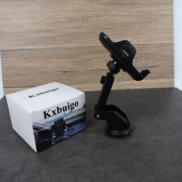 Kxbuigo Universal Car Phone Mount Strong Suction Windshield & Dashboard Smartphone Holder