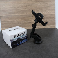 Kxbuigo Universal Car Phone Mount Strong Suction Windshield & Dashboard Smartphone Holder