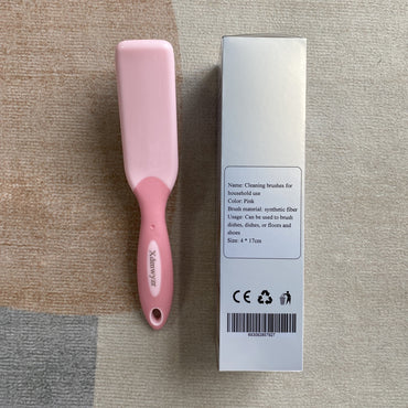 Xdmwyzr Cleaning brushes for household use Pink Ergonomic Non-Slip Handle Synthetic Fiber Multi-Purpose Cleaning Brushes For Dishes Floors Shoes Household Use