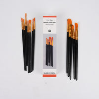 Professional Black Oil Painting Paintbrushes Premium Artist Paintbrushes Set for Oil Colors