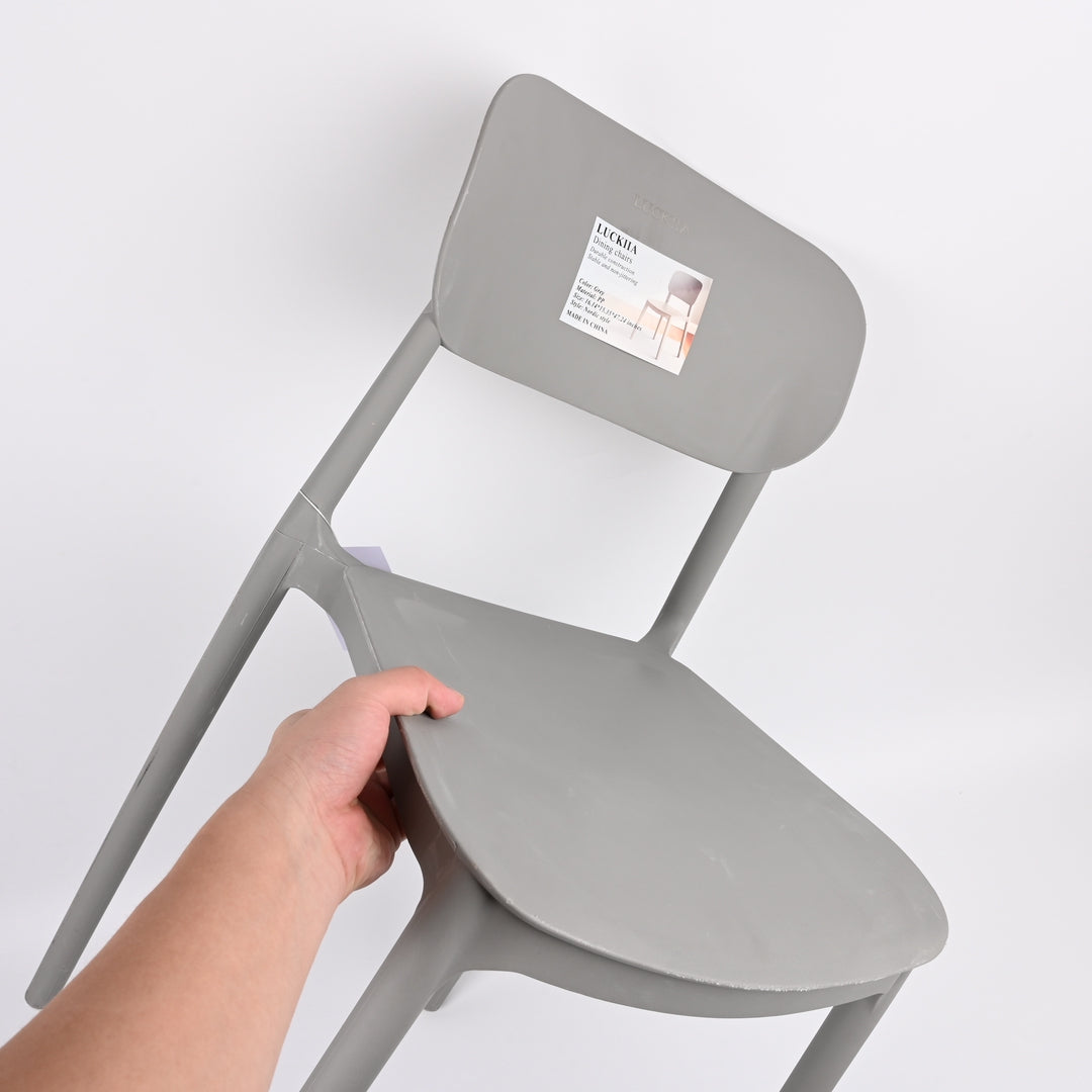 LUCKIIA Dining Chairs - Thickened Modern Kitchen Chairs with Backrest for Home & Commercial Use