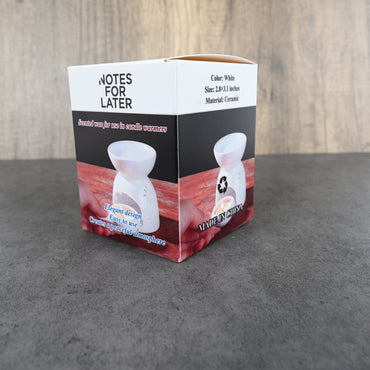 NOTES FOR LATER Ceramic Dry-Burn Aromatherapy Lamp Set with Scented Wax for Candle Warmers