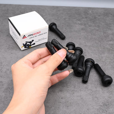 AZ ANZOO Premium Rubber Valves for Vehicle Tires - Universal Replacement Tire Valve Stems