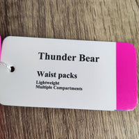 Thunder Bear Versatile Multi-Function Running Waist Pack in Rose Red – Ideal for Outdoor Sports and Fitness Activities