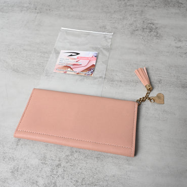 图标 Pink Purse for Women Trendy Lightweight Compact Wallet for Daily Use