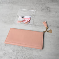 图标 Pink Purse for Women Trendy Lightweight Compact Wallet for Daily Use