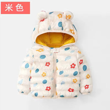 FRAN WILLOR Warm Winter Down Coats for Babies and Toddlers Soft Lightweight Hooded Puffer Coat