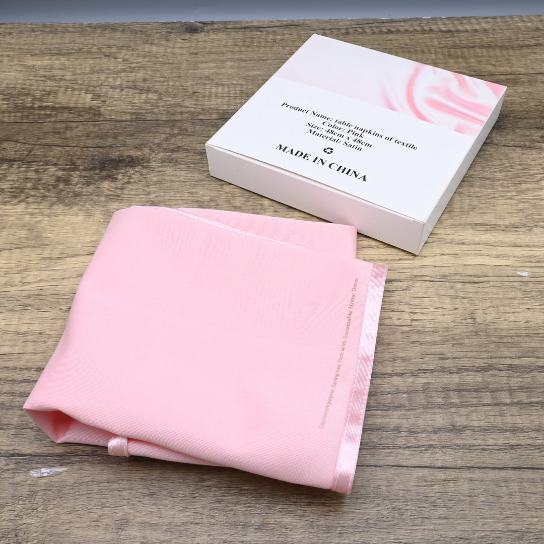 Deconovo's purpose: Saving our Earth with Sustainable Home Decor Luxury Table Napkins of Textile - Premium Satin Woven Cloth Napkins for Elegant Dining, Wedding, Restaurant & Home Decoration