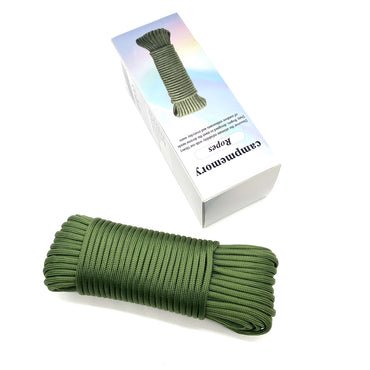 campmemory Ropes Green Nylon Rope 3mm Durable Anti Slip Wear Resistant