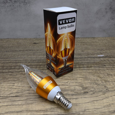 VEVOR Lamp Bulbs LED Candle Bulbs Warm Gold Finish Energy Efficient Soft Ambient Light