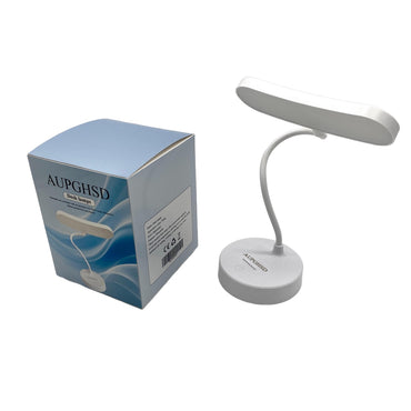 AUPGHSD Desk lamps White Minimalist Dimmable Flexible Gooseneck LED Lamp With USB Power Desk Lamps For Reading Working And Relaxing
