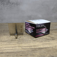 FDLJFS Metal Hooks Stainless Steel No Drill Hook Rust Resistant Strong Adhesion Easy Install