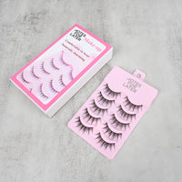 NOTES FOR LATER Daily & Cosplay Make-up Lashes 5 Pairs Small Devil False Eyelashes with Single Fish Line Stem