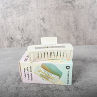 GELXGRIT Hair Clips Beige Square Hair Clip Secure Grip Smooth Edges