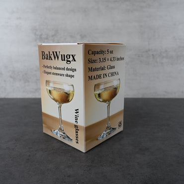 BakWugx Wine Glasses Premium Crystal Wine Glass Perfectly Balanced Elegant Stemware for Red and White Wine