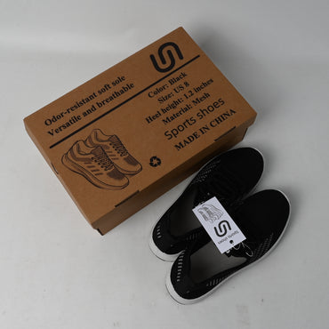 图形 Sports Shoes Black Breathable Versatile Soft Sole Casual Sneakers for Light Exercise and Everyday Wear