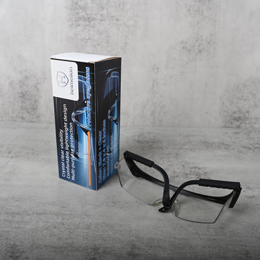 H helmelkin Protective Glasses Safety Goggles Protective Eyewear Impact Resistant Clear Lens Lightweight