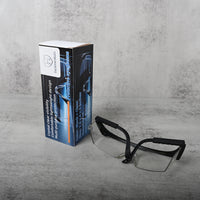 H helmelkin Protective Glasses Safety Goggles Protective Eyewear Impact Resistant Clear Lens Lightweight