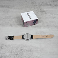 SYORUS Men's Minimalist Black Dial Wristwatches Sleek Lightweight Watch with Black Band for Casual & Formal Wear
