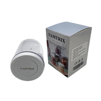 VAMTRIX Kitchen containers White & Transparent PET Round 10X12.3Cm Food Storage Airtight Kitchen Containers