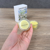 NOTES FOR LATER Jasmine Scented Soy Candle Yellow Relaxing Aromatherapy Candle, Long-Lasting & Natural Soy Wax
