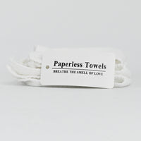 Paperless Towels Cotton White Washcloth Absorbent Face Towels