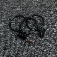 LetusZhogo Curtain hook with Clips, Drapery Clips with Rings, Vintage Black