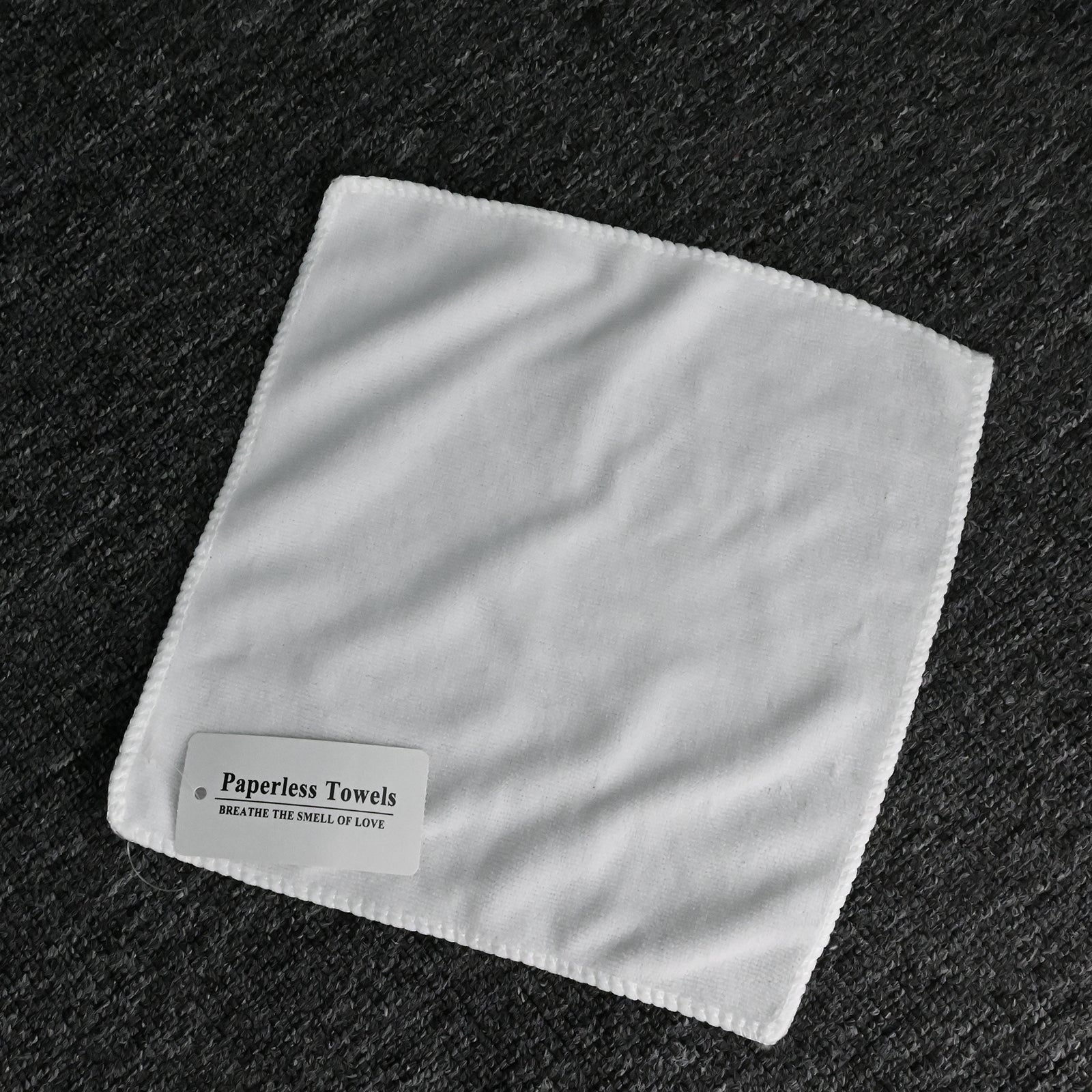 Paperless Towels Cotton White Washcloth Absorbent Face Towels
