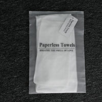Paperless Towels Cotton White Washcloth Absorbent Face Towels