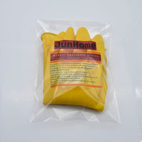 JunHome Rubber Household Gloves Cleaning Gloves in Yellow
