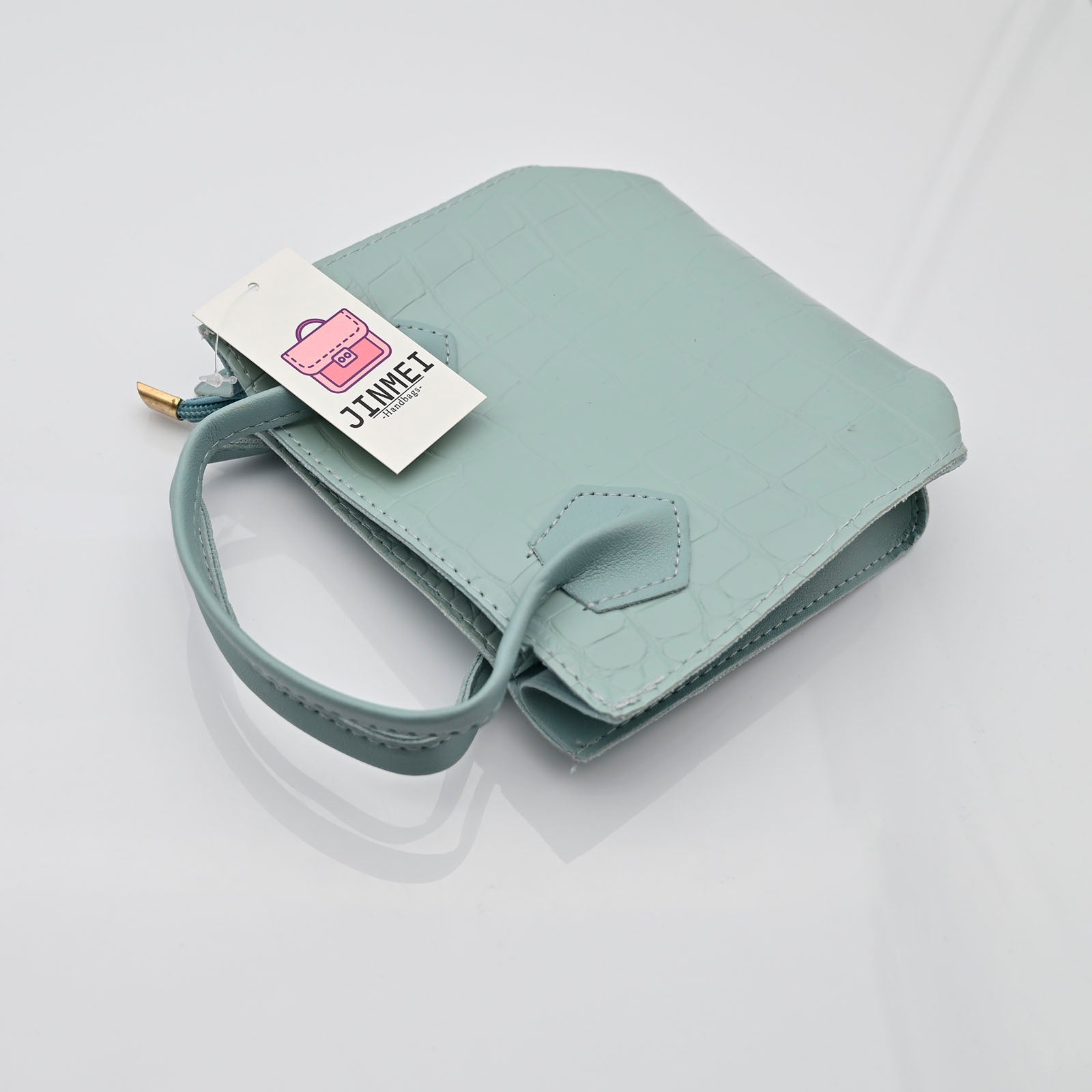 JINMEI Zipper Closure Handbag in Green